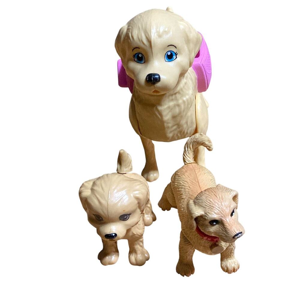 Barbie Doll Walking‎ Pooping Dog Puppy Lot Mattel